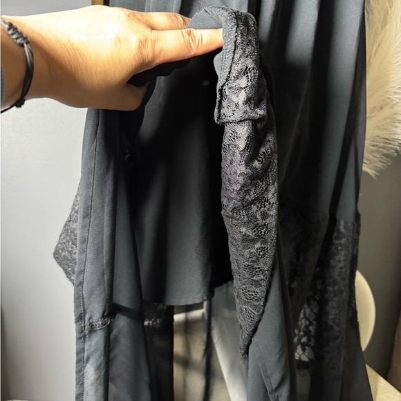 Forever 21 Black Tiered Maxi Dress Spaghetti Strap - Picture 4 of 10